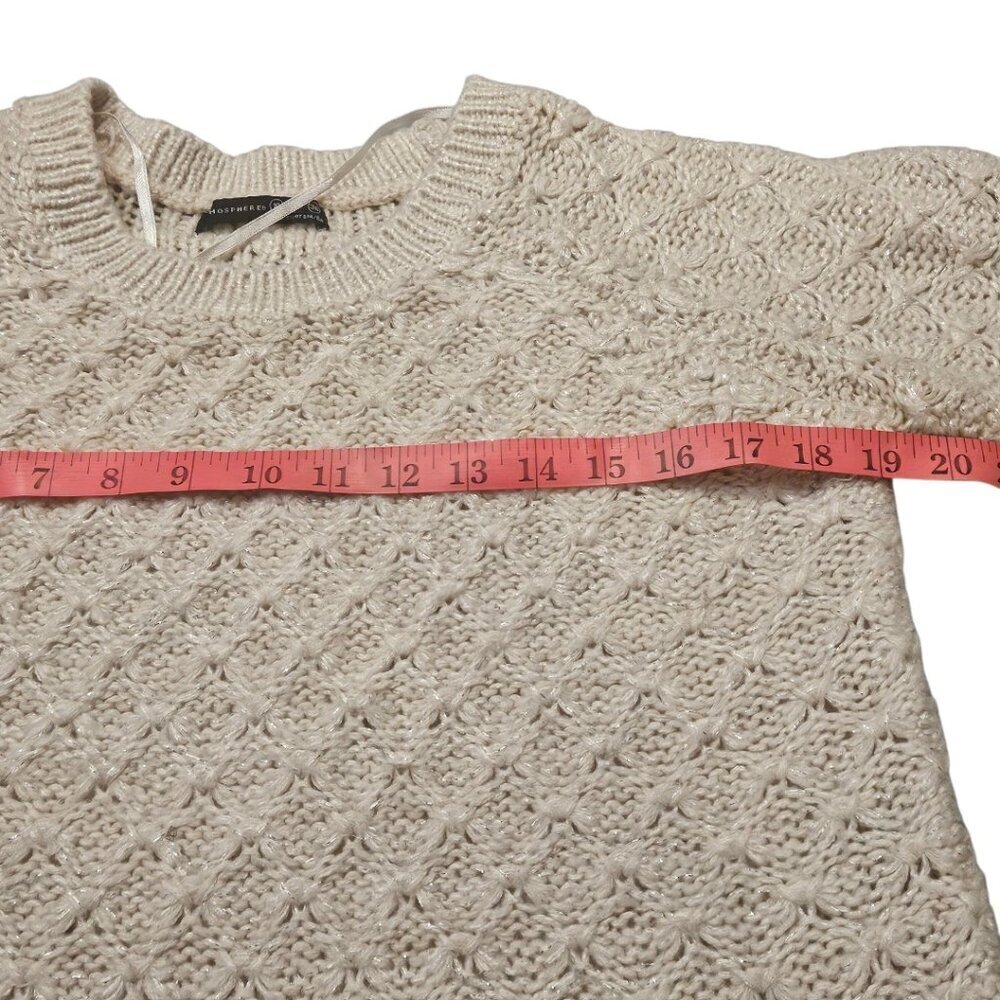 Cozy Cream Sweater sz 10 - Picture 6 of 7
